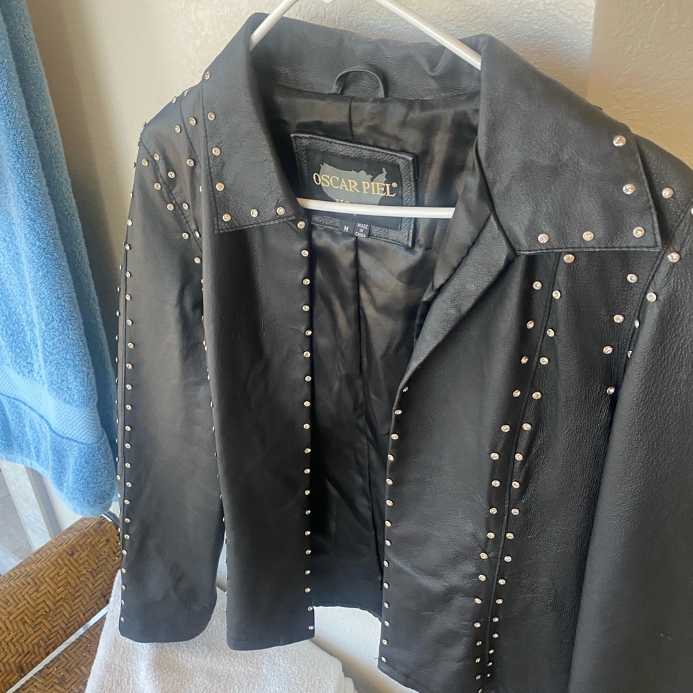 Black Studded Women's Jacket